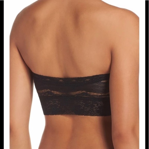 Free People Lace Bandeau Bralette Scallop Black - Picture 7 of 12
